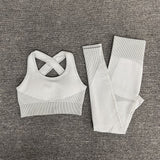 Seamless Women Yoga Sets . Female Sport Gym suits