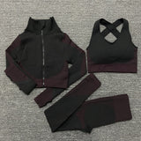 Seamless Women Yoga Sets . Female Sport Gym suits