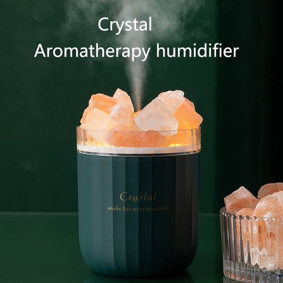 Portable Crystal Aromatheraphy Humidifier.  USB Wireless.  Aroma Essential Oil Diffuser.  Air Humidificador with Atmosphere Lamp Home