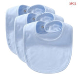 3Pcs Baby Bibs Cute Toddler Baby Saliva Towel Cotton Fit 0-3 Years Old Infant Burp Cloths Feeding Burp Cloth Scarf Toddler Bibs