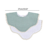 Newborn Baby Boys Girls Embroidery Saliva Printing Saliva Towel Kids Toddler Feeding Burp Cloth Cotton Bib Scarf