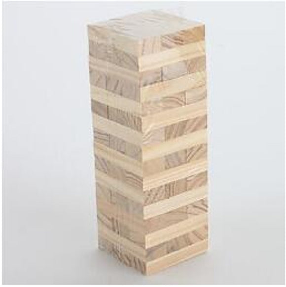 Wooden Stacking Tumbling Tower Game Like Jenga Kids Family Traditional Board New MIS