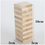 Wooden Stacking Tumbling Tower Game Like Jenga Kids Family Traditional Board New MIS