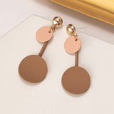 Statement Earrings for Women Brown Arcylic Geometric Dangle Drop Earing