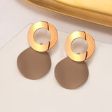 Statement Earrings for Women Brown Arcylic Geometric Dangle Drop Earing