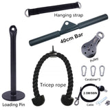 Fitness Pulley Cable System.  Adjustable Length Home Gym Sport Accessories