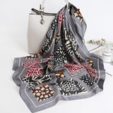 Luxury Silk Satin Neck Head Scarf Women Scarfs Female 70*70cm Kerchief Square Shawls and Wraps Scarves Bag Bandana