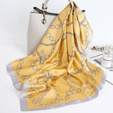 Luxury Silk Satin Neck Head Scarf Women Scarfs Female 70*70cm Kerchief Square Shawls and Wraps Scarves Bag Bandana