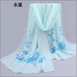 spring and summer women scarf new pashmina shawl printed cape silk chiffon Polyester tippet muffler 60*160cm