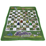 Non-woven Snake Ladder Board Game for Kids, Portable Fun Board Game, Stimulate children's interest,Family and Party Games