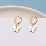 Korean Blue Geometric Acrylic Resin Drop Earrings for Women Statement Round Square Dangle Earrings 2020 Fashion Brincos Jewelry