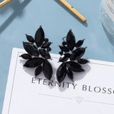 Statement Earrings For Women Black Arcylic Gold Geometric Tassel Drop Earings