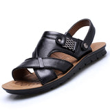 Men Leather Sandals Summer Classic