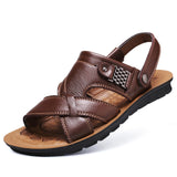 Men Leather Sandals Summer Classic