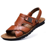 Men Leather Sandals Summer Classic