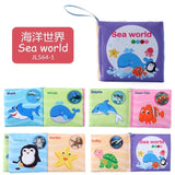 Soft Cloth Books Rustle Sound Infant Books Baby Books Quiet Books Educational Stroller Rattle Toys for Newborn Baby 0-12 month