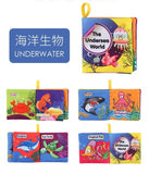 Soft Cloth Books Rustle Sound Infant Books Baby Books Quiet Books Educational Stroller Rattle Toys for Newborn Baby 0-12 month