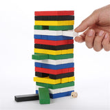 Wooden Stacking Tumbling Tower Game Like Jenga Kids Family Traditional Board New MIS