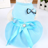 Cute Dog Dress Dog Clothes For Small Dogs Fashion Pink Red Dog Skirt Cute Sleeveless Princess Dress Puppy Pet Cat Cotton Costume