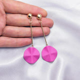 Dangle Drop Earrings Hot Three Round Wooden Hanging Earrings  Statement Earrings For Women