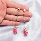 Dangle Drop Earrings Hot Three Round Wooden Hanging Earrings  Statement Earrings For Women