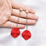 Dangle Drop Earrings Hot Three Round Wooden Hanging Earrings  Statement Earrings For Women