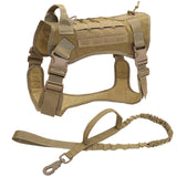 Tactical Dog Harness Vest Military, Harness Leash, Dog Vest For Medium Large Dogs German Shepherd