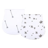 2Pcs/Lot Burp Cloth Organic Cotton Absorbent Towel