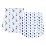 2Pcs/Lot Burp Cloth Organic Cotton Absorbent Towel