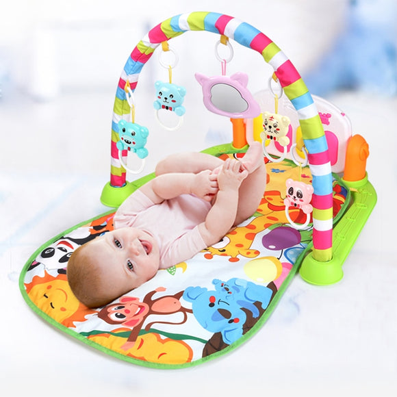 Baby Music Rack Play Mat Puzzle Carpet With Piano Keyboard Kids Infant Playmat Gym Crawling Activity Rug Toys for 0-12 Months