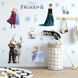 Cartoon diy frozen princess Elsa Anna wall stickers girl Children room background decoration removable kids bedroom poster decal