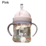 Children Cartoon Animal Sippy Cup With Shoulder Strap Feeding