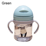 Children Cartoon Animal Sippy Cup With Shoulder Strap Feeding