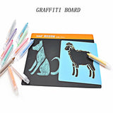 Notice board parent child game children's gift Kawai graffiti bulletin board family drawing board creative painting school Stati