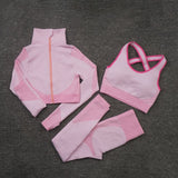 Seamless Women Yoga Sets . Female Sport Gym suits