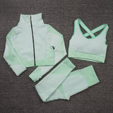 Seamless Women Yoga Sets . Female Sport Gym suits