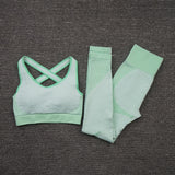 Seamless Women Yoga Sets . Female Sport Gym suits