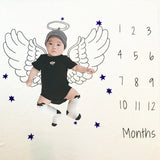 Baby Play Mats Infant Portray Diaper Milestone Photo Background Blankets Kids Calendar Backdrop Cloth Photography Props