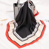 Luxury Silk Satin Neck Head Scarf Women Scarfs Female 70*70cm Kerchief Square Shawls and Wraps Scarves Bag Bandana