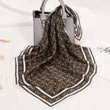 Luxury Silk Satin Neck Head Scarf Women Scarfs Female 70*70cm Kerchief Square Shawls and Wraps Scarves Bag Bandana