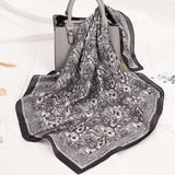 Luxury Silk Satin Neck Head Scarf Women Scarfs Female 70*70cm Kerchief Square Shawls and Wraps Scarves Bag Bandana