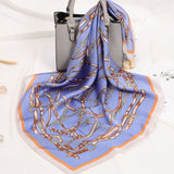 Luxury Silk Satin Neck Head Scarf Women Scarfs Female 70*70cm Kerchief Square Shawls and Wraps Scarves Bag Bandana