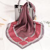 Luxury Silk Satin Neck Head Scarf Women Scarfs Female 70*70cm Kerchief Square Shawls and Wraps Scarves Bag Bandana