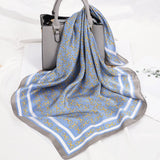 Luxury Silk Satin Neck Head Scarf Women Scarfs Female 70*70cm Kerchief Square Shawls and Wraps Scarves Bag Bandana