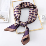 Kerchief Small Silk Neck Scarf For Women 70 *70 Female Shawls Bags Scarves Lady Bandana Foulard