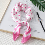 Kerchief Small Silk Neck Scarf For Women 70 *70 Female Shawls Bags Scarves Lady Bandana Foulard