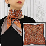 Kerchief Small Silk Neck Scarf For Women 70 *70 Female Shawls Bags Scarves Lady Bandana Foulard