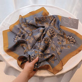 Kerchief Small Silk Neck Scarf For Women 70 *70 Female Shawls Bags Scarves Lady Bandana Foulard