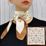 Kerchief Small Silk Neck Scarf For Women 70 *70 Female Shawls Bags Scarves Lady Bandana Foulard