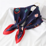 Kerchief Small Silk Neck Scarf For Women 70 *70 Female Shawls Bags Scarves Lady Bandana Foulard